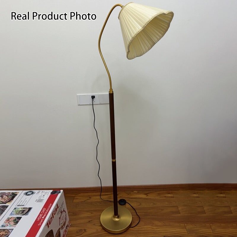 Japanese Vintage Flower Solid Floor Lamp