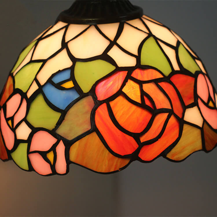 Flower Stained Glass Wall Lamp