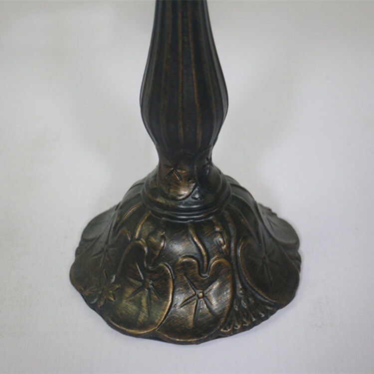 Yellow Baroque Glass Table Lamp