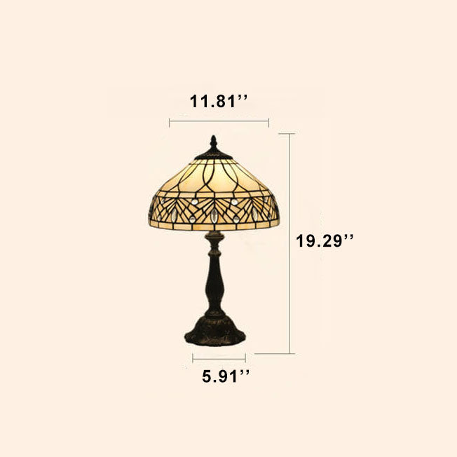 Baroque Gemstone Glass Table Lamp