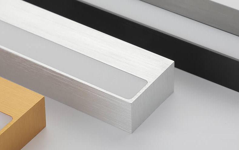 Linear Aluminum Mirror Front Wall Lamp