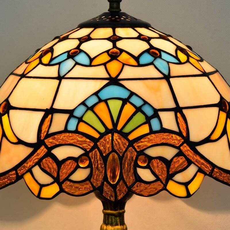 Stained Glass Baroque Table Lamp