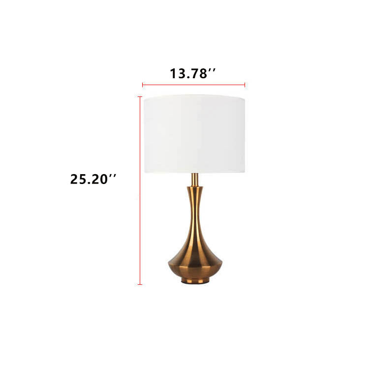 Metal Teardrop Table Lamp