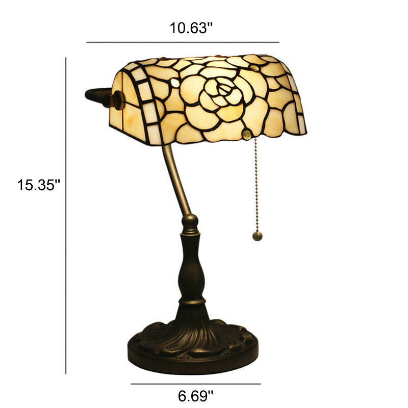 Baroque Stained Glass Zipper Table Lamp