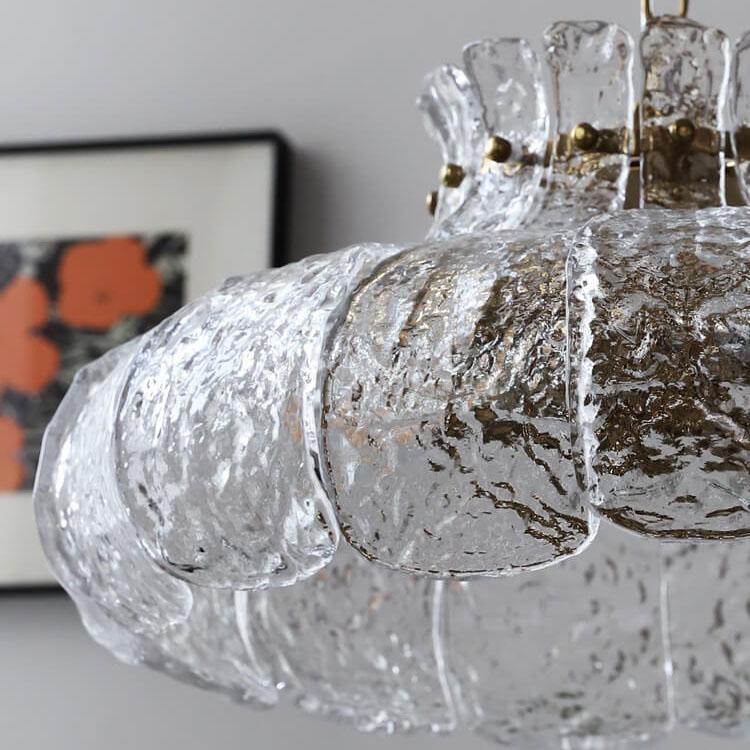 Ice Melting Glass Pear 4-Light Floor Lamp