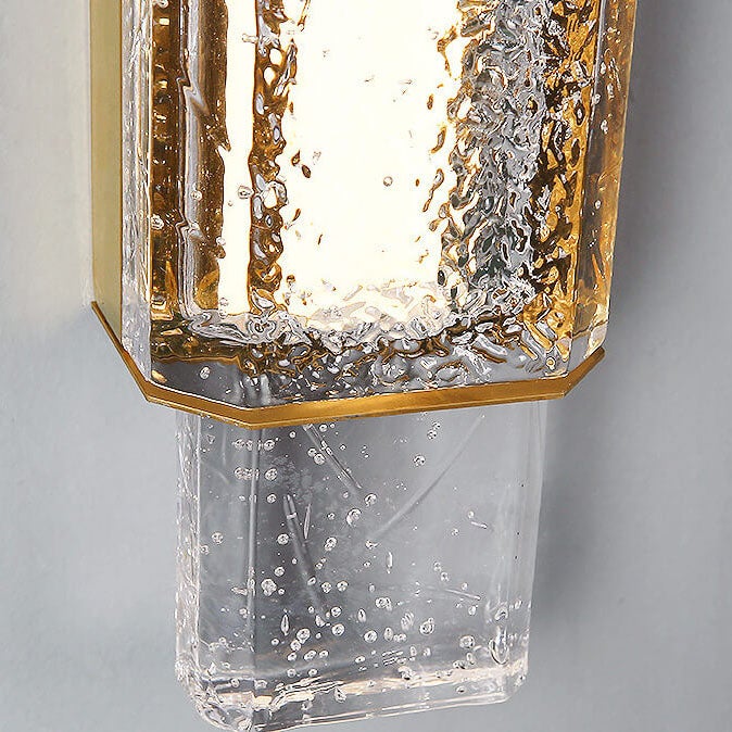 Bubble Glass Cylindrical Wall Lamp