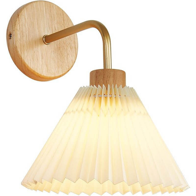 Pleated Umbrella Wall Lamp