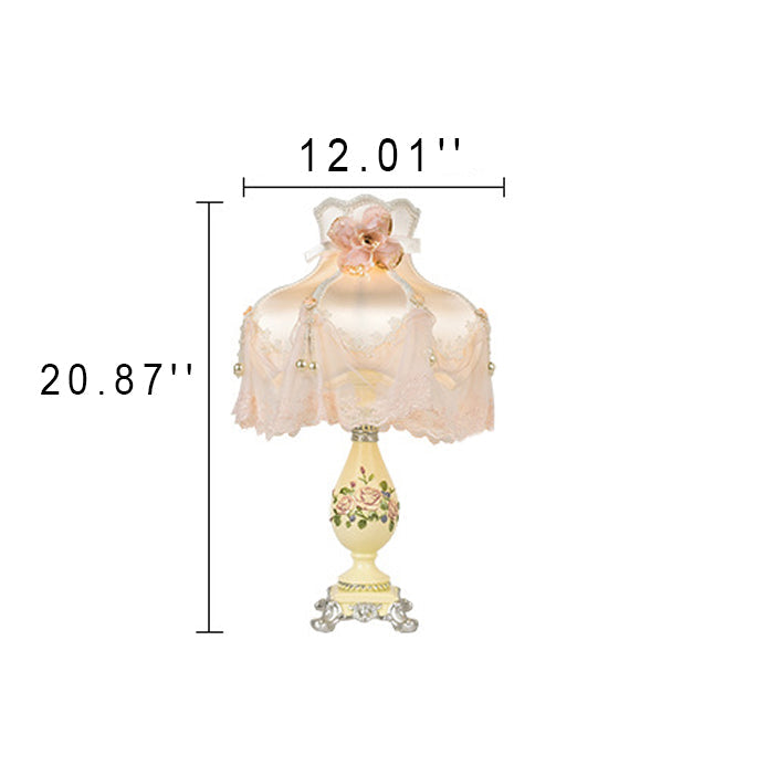 Style Court Fabric Dome Table Lamp