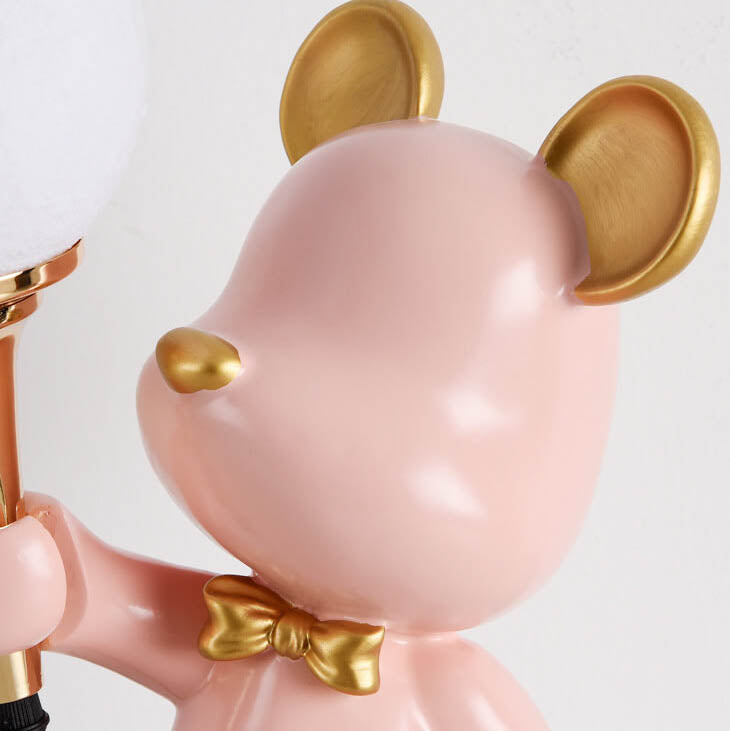 Cartoon Bear Resin Night Table Lamp