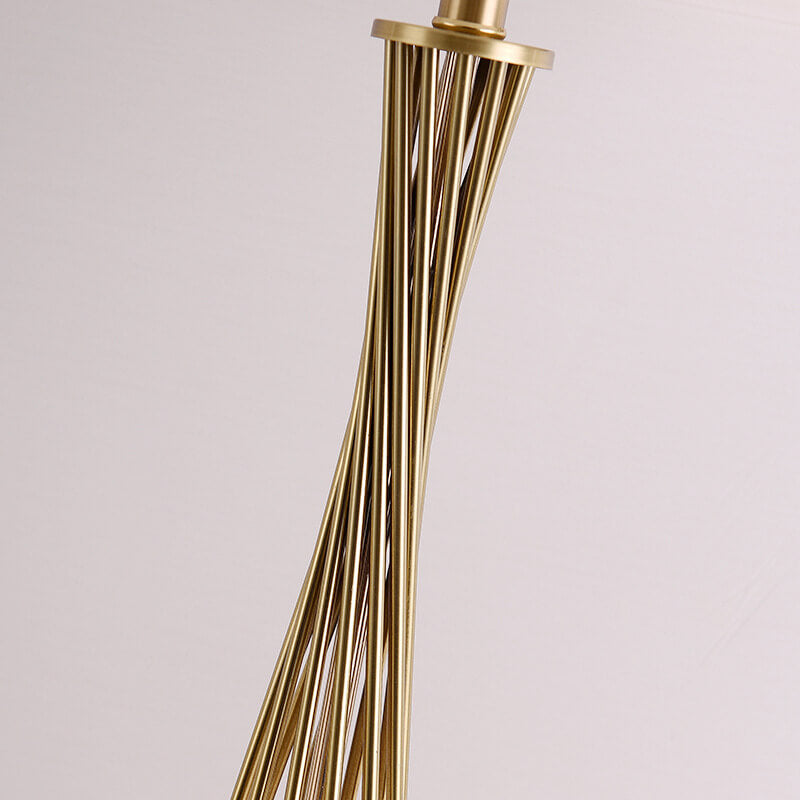 Fabric Gold Linear Table Lamp