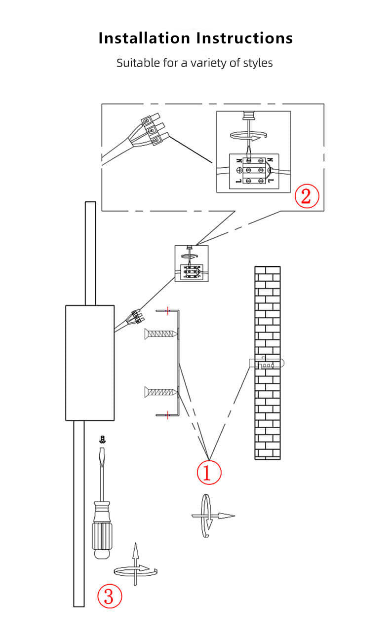 Square Combination Iron Wall Lamp