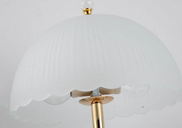 Textured Glass Dome 2-Light Table Lamp
