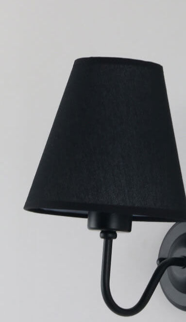 Fabric Bell Bend Arm Wall Lamp