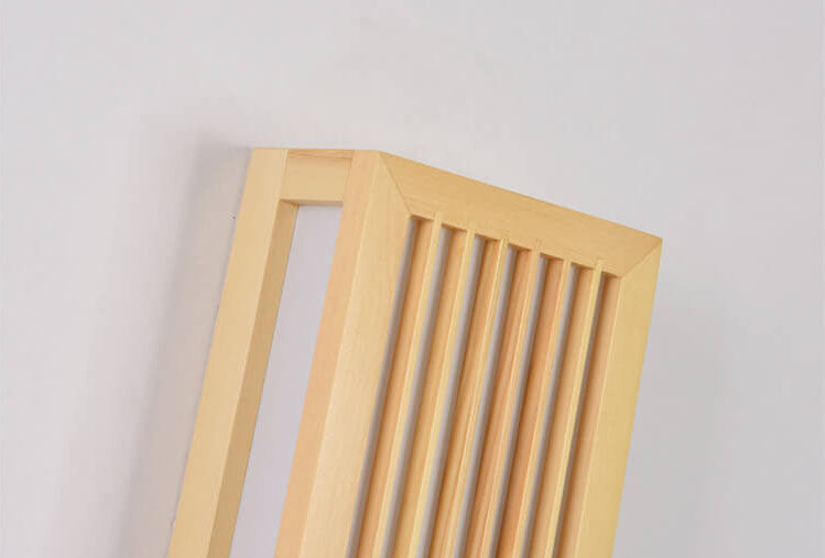Solid Wood Acrylic Rectangular Wall Lamp