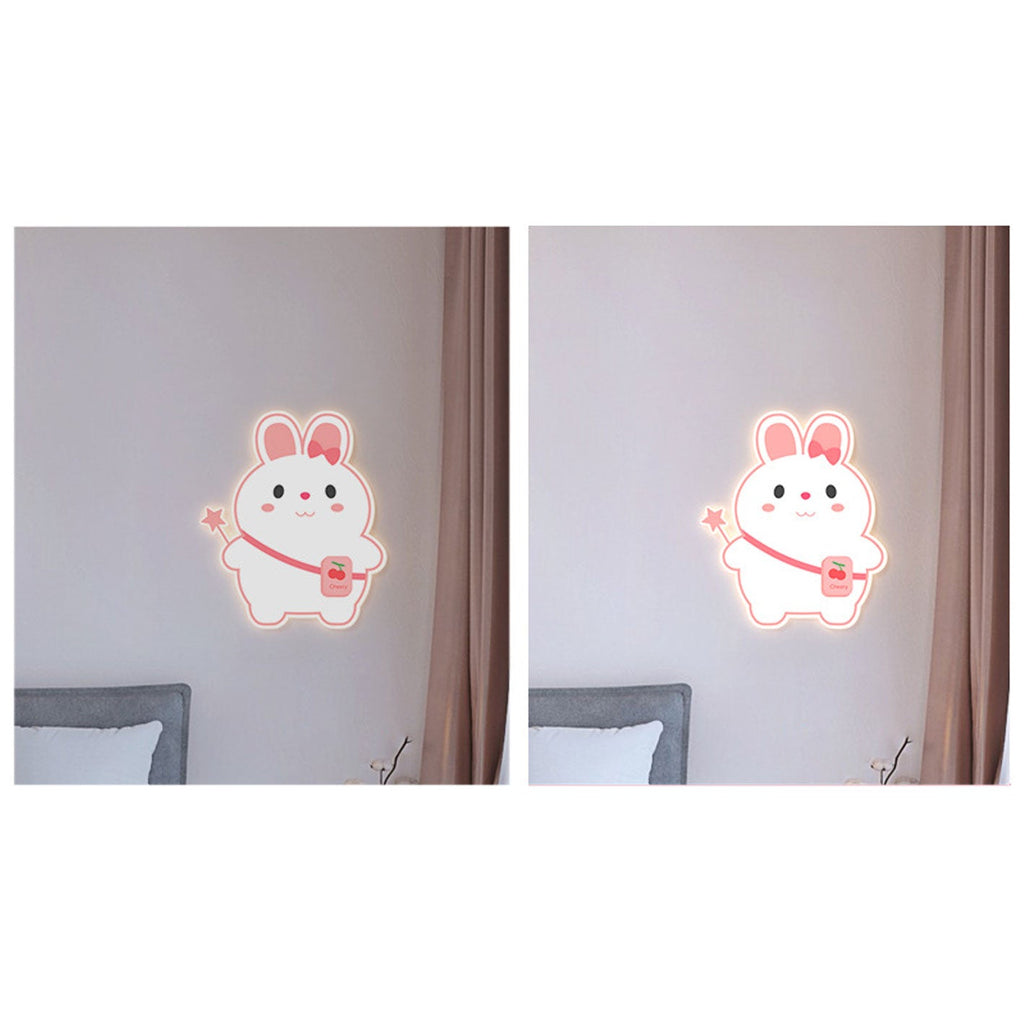 Cartoon Rabbit Unicorn Kids Wall Lamp