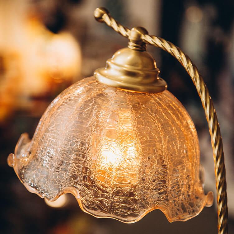 Glass Arc Decorative Table Lamp