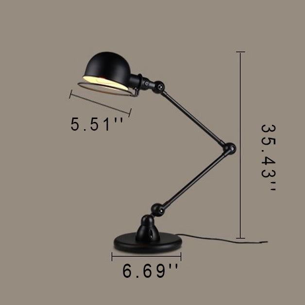 Iron Mechanical Long Arm Table Lamp