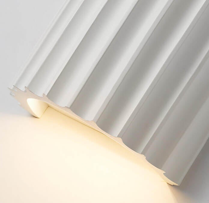 Macaron Resin Striped Half Wall Lamp