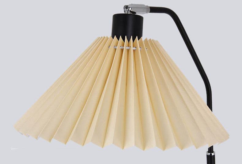 Minimalist Fabric Pleated Shade Floor Lamp