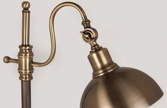 Gold Iron Long Arm Table Lamp