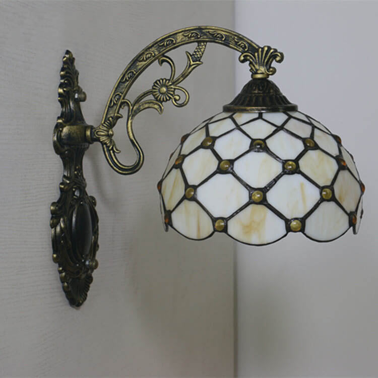 Half Round Glass Wall Lamp