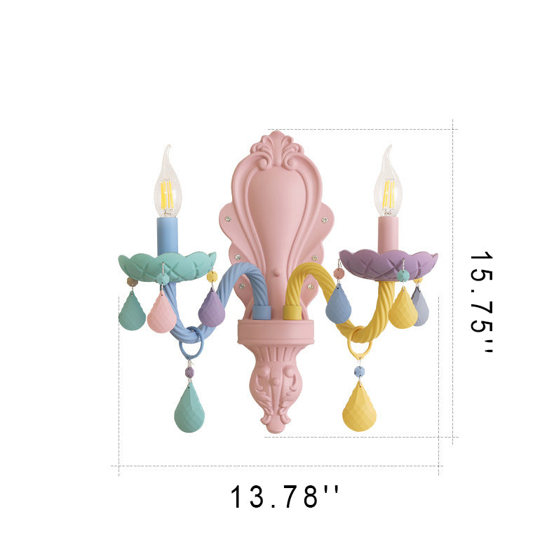 Macaron Candelabra 2-Light Wall Lamp