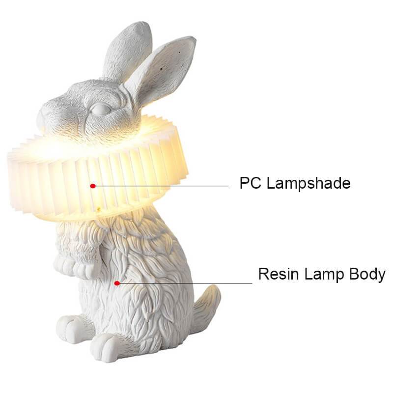 Resin Rabbit Table Lamp