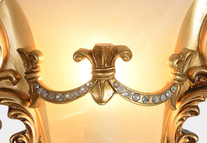 Flared Carving Resin Wall Lamp