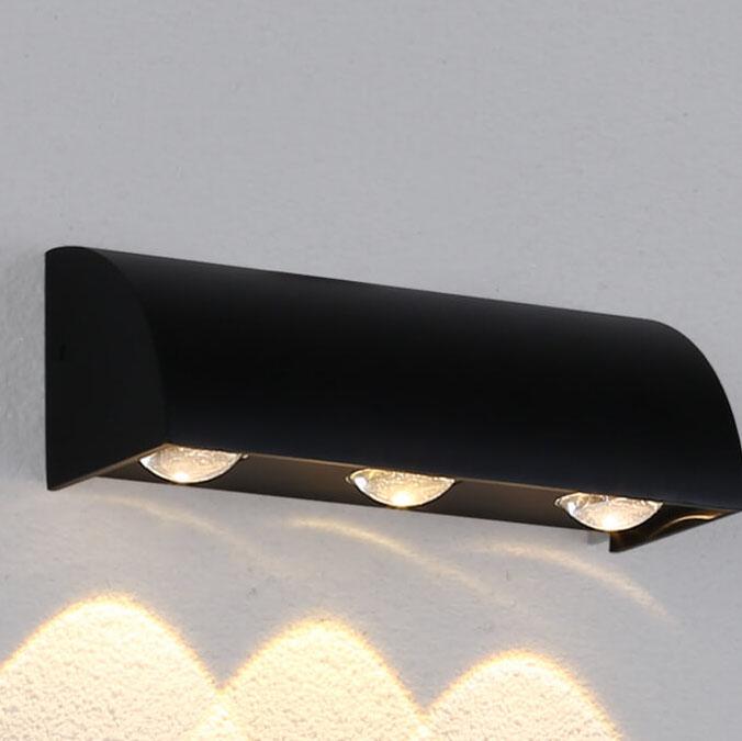 Cylindrical Aluminum 3-Light Outdoor Light