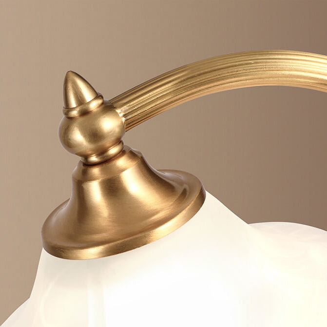 Brass Glass Petal Table Lamp