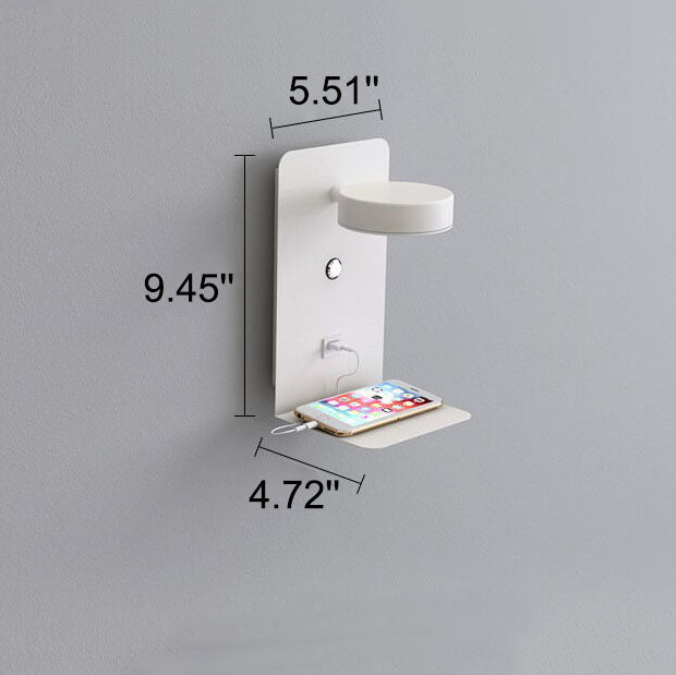 Iron Square Rechargeable Wall Lamp
