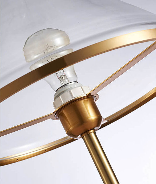 Glass Triangle Table Lamp