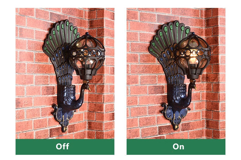 Peacock Outdoor Light