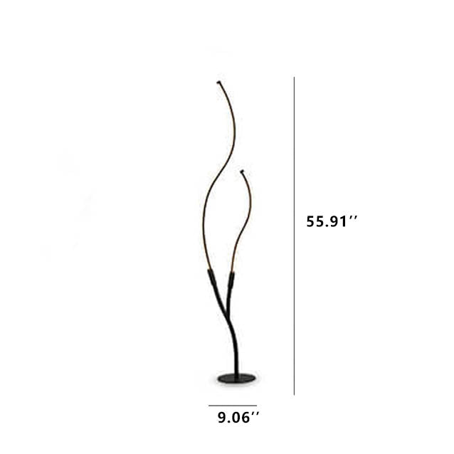 Modern Minimalist Curved Line Floor Lamp