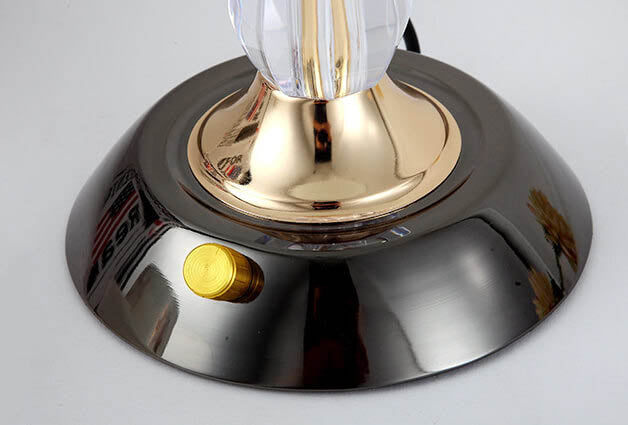 Textured Glass Dome 2-Light Table Lamp