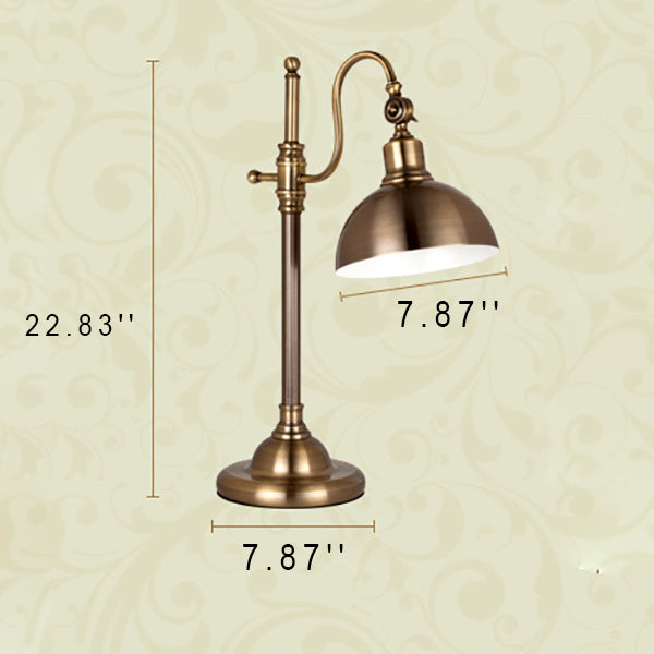 Gold Iron Long Arm Table Lamp