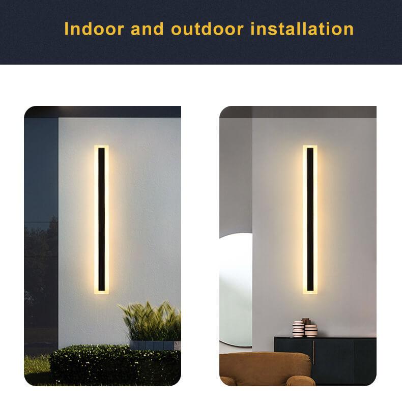 Minimalistic Elongated Bar Shaped Outdoor Light
