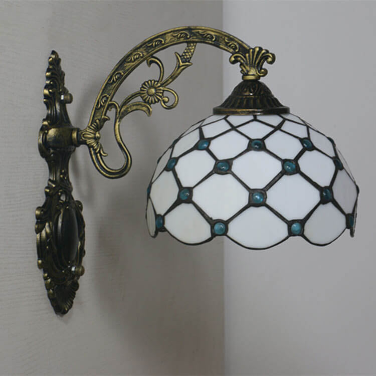 Half Round Glass Wall Lamp