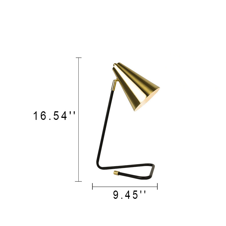 Iron Bell Triangle Table Lamp