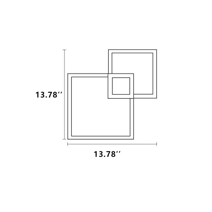 Square Combination Iron Wall Lamp