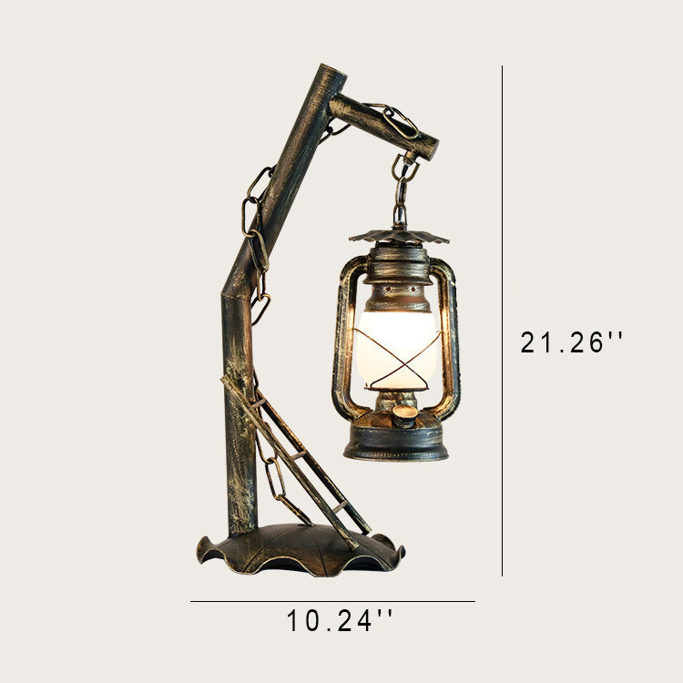Kerosene Iron Bronze Table Lamp