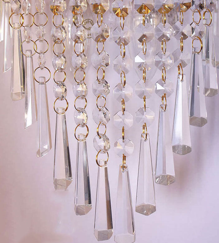 Crystal Tassel 2-Light Wall Lamp