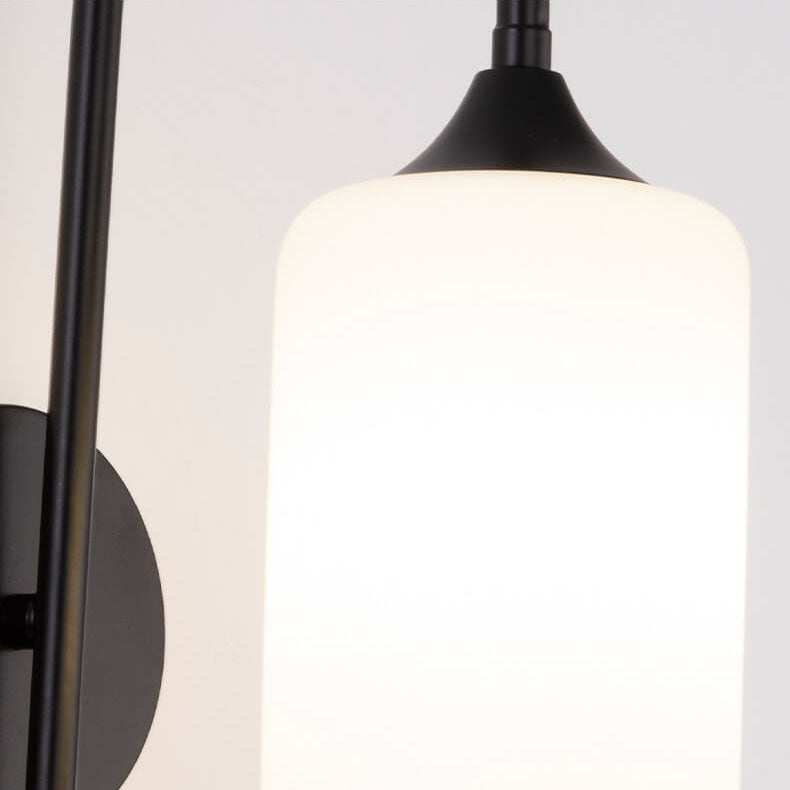 Glass Cylindrical Bending Arm Wall Lamp
