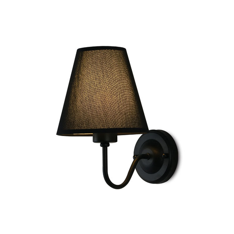 Fabric Bell Bend Arm Wall Lamp