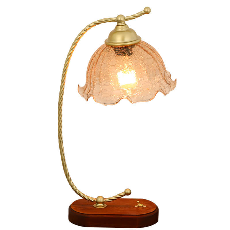 Glass Arc Decorative Table Lamp