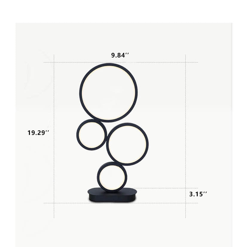 4-Circle Ring Table Lamp