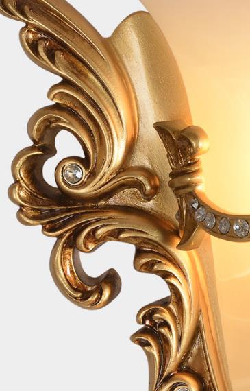 Flared Carving Resin Wall Lamp
