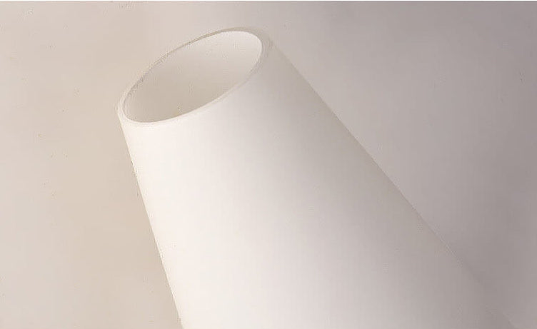 Wide Flare White Glass Wall Lamp