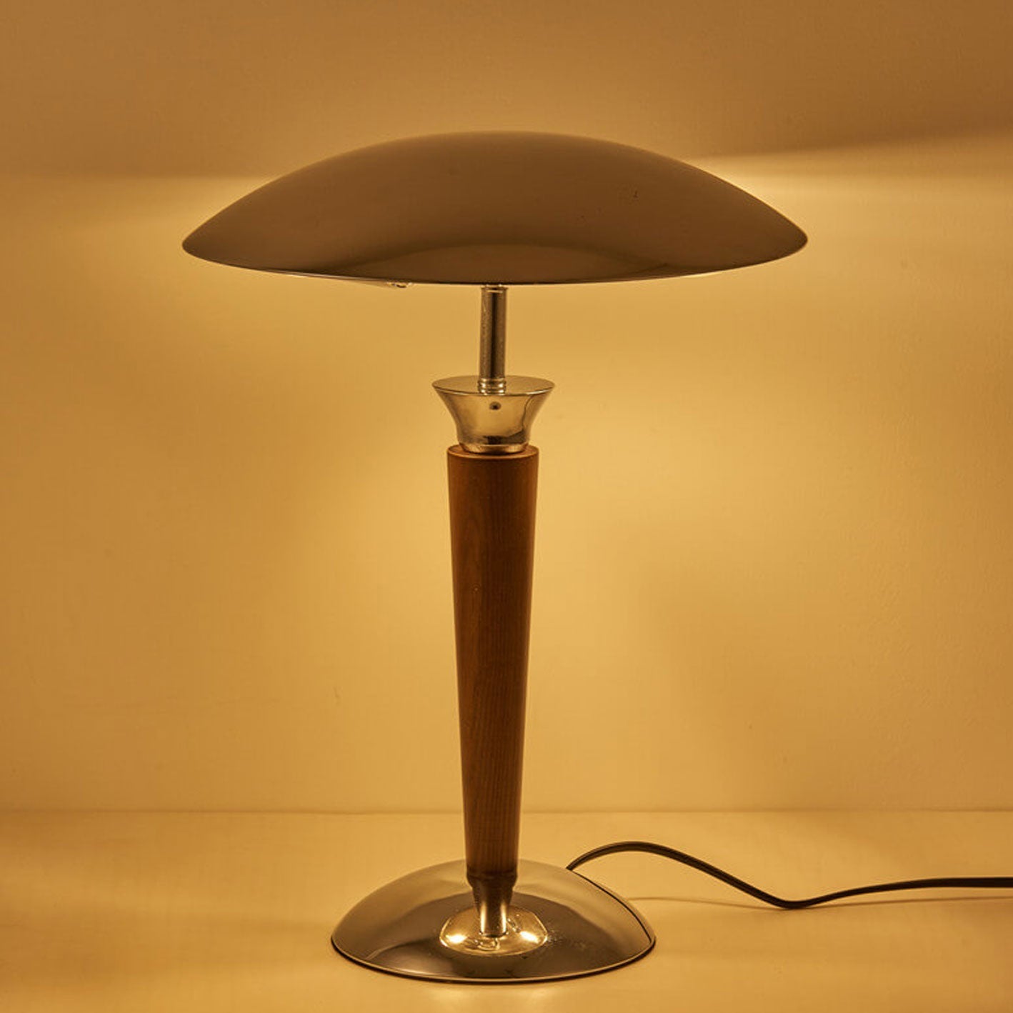 Solid Wood Hardware Table Lamp