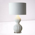 Decorative White Ceramic Gourd Table Lamp